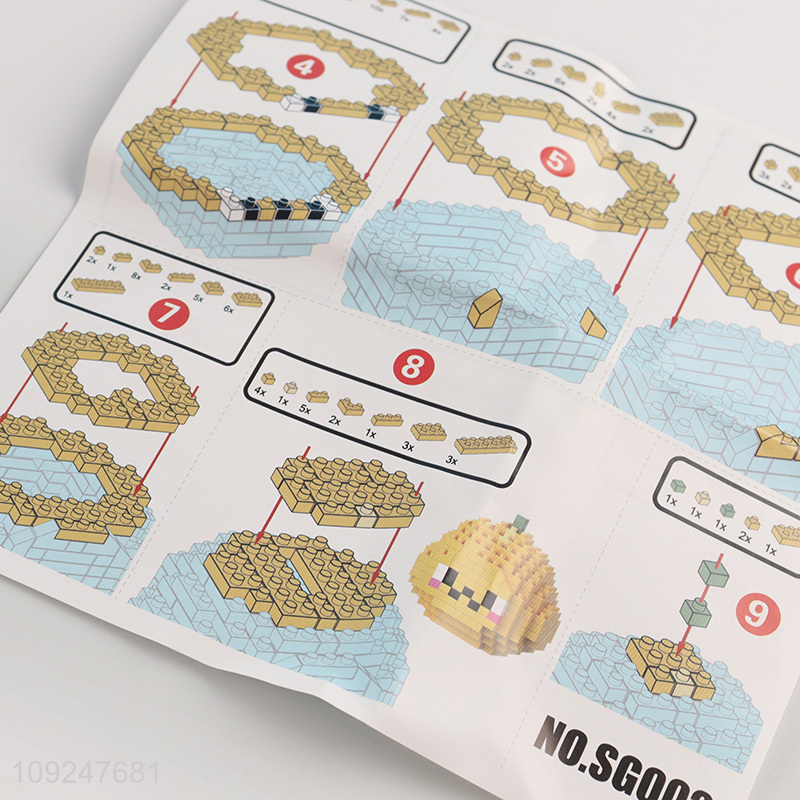 China Wholesale Mini Grapefruit Building Blocks Mini Building Blocks for Kids 14+