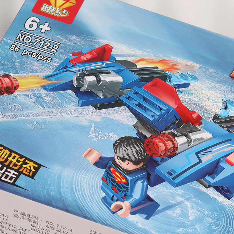 Good Quality 86 Pieces Building Blocks Kids Educational Toy (Super Hero)