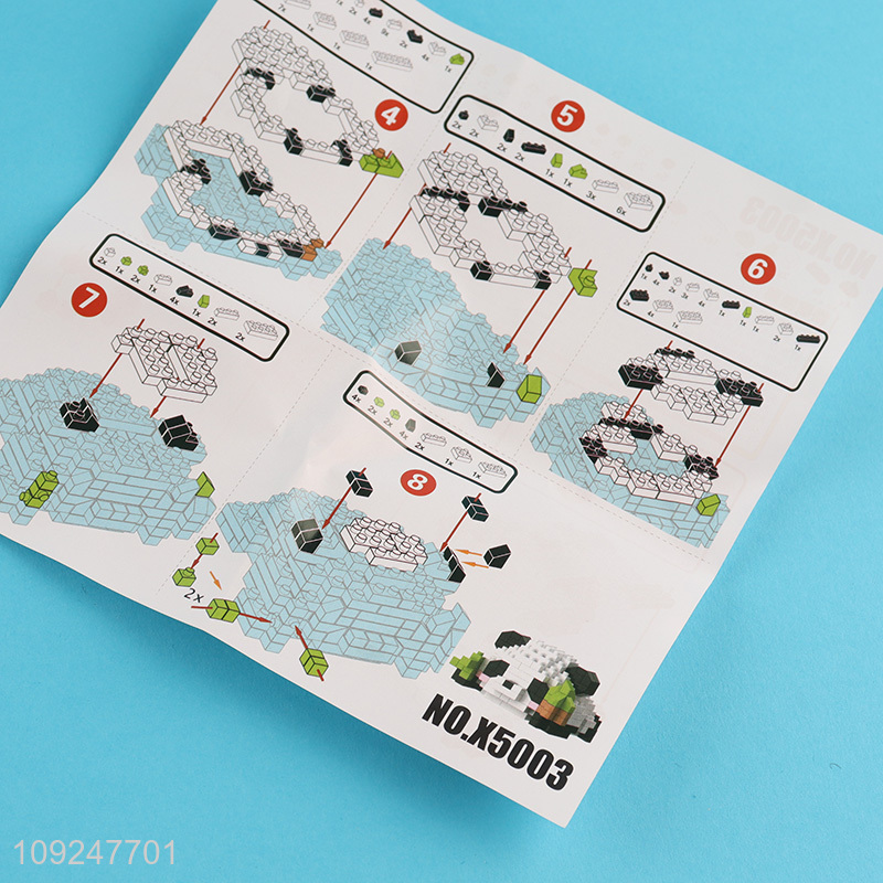 Good Quality 197PCS Mini Building Blocks Toy Set Mini Panda Building Blocks