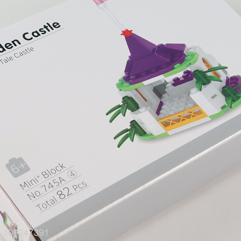 Factory Supply 82 Pieces Mini Building Blocks Toy Set for Kids (Garden Castle)