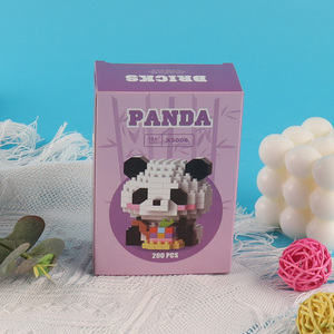 New Product 200PCS Mini Building Blocks Toy Set Mini Panda Building Blocks