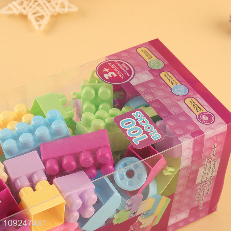 Factory Price 100 Pieces Building Blocks Educational Toys for Boys Girls