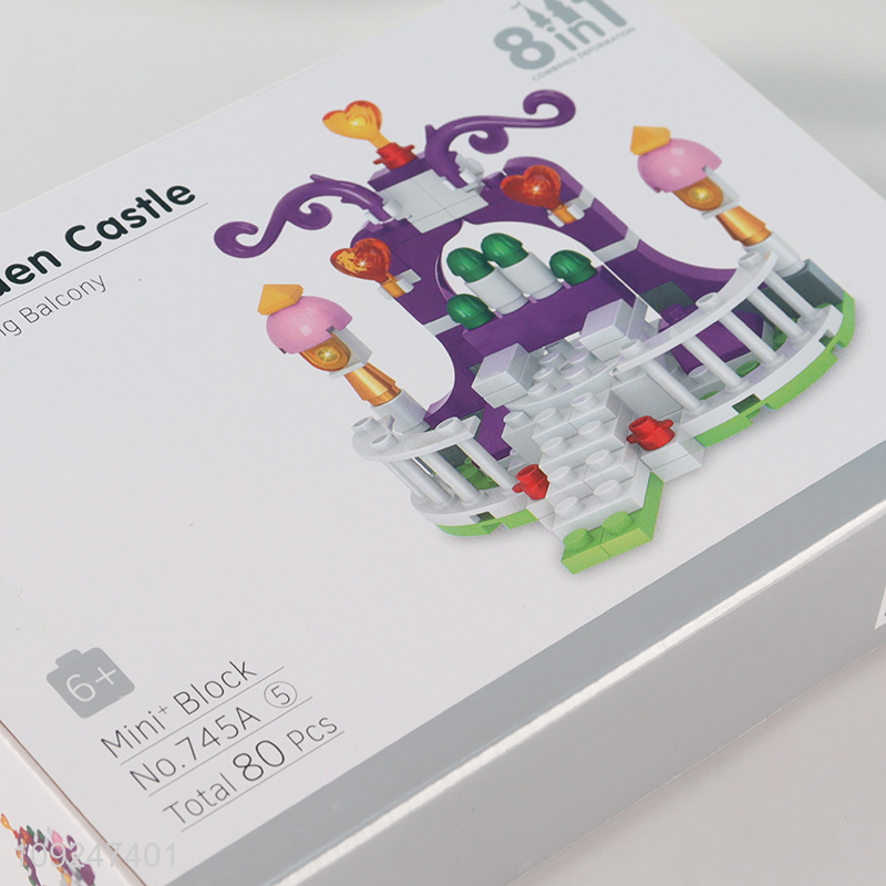 China Wholesale 80 Pieces Mini Building Blocks Toy Set for Kids (Garden Castle)