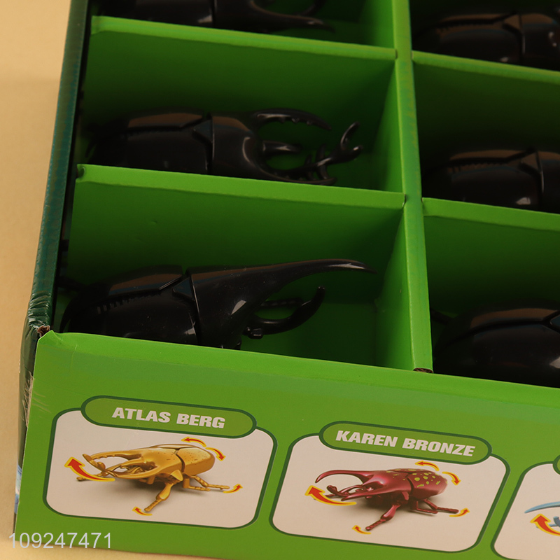 New Product Wind Up Toy Realistic Beetle Crawling Insect Toy for Kids
