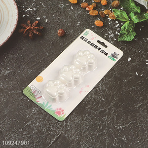 China supplier cat paw shape 3pcs multi-purpose diatomite material drying block