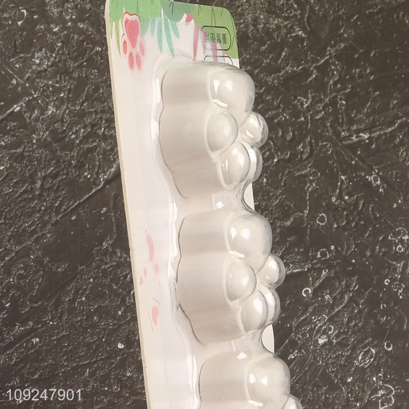 China supplier cat paw shape 3pcs multi-purpose diatomite material drying block