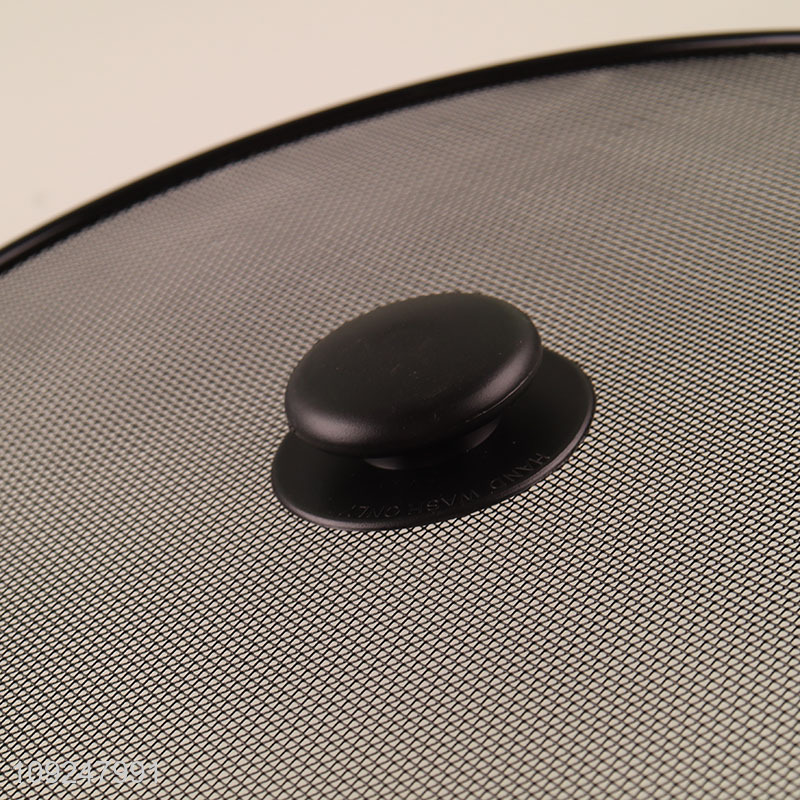 Factory Price Ultra Fine Mesh Splatter Screen Hot Oil Splash Guard with Knob