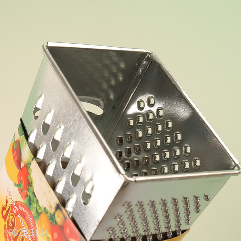 New Arrival Cheese Grater 4-Sided Cheese Box Grater for Vegetables Potatoes Carrots