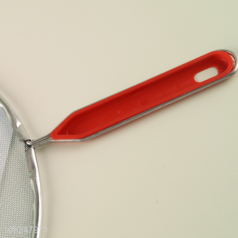 High Quality Fine Mesh Splatter Screen Hot Oil Splash Guard for Frying Pan