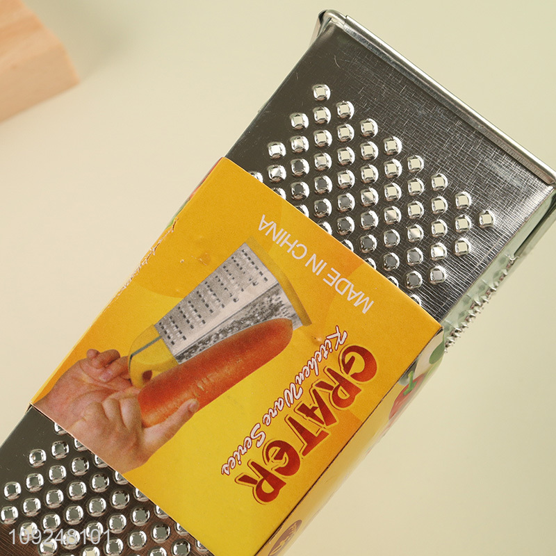 New Arrival Cheese Grater 4-Sided Cheese Box Grater for Vegetables Potatoes Carrots