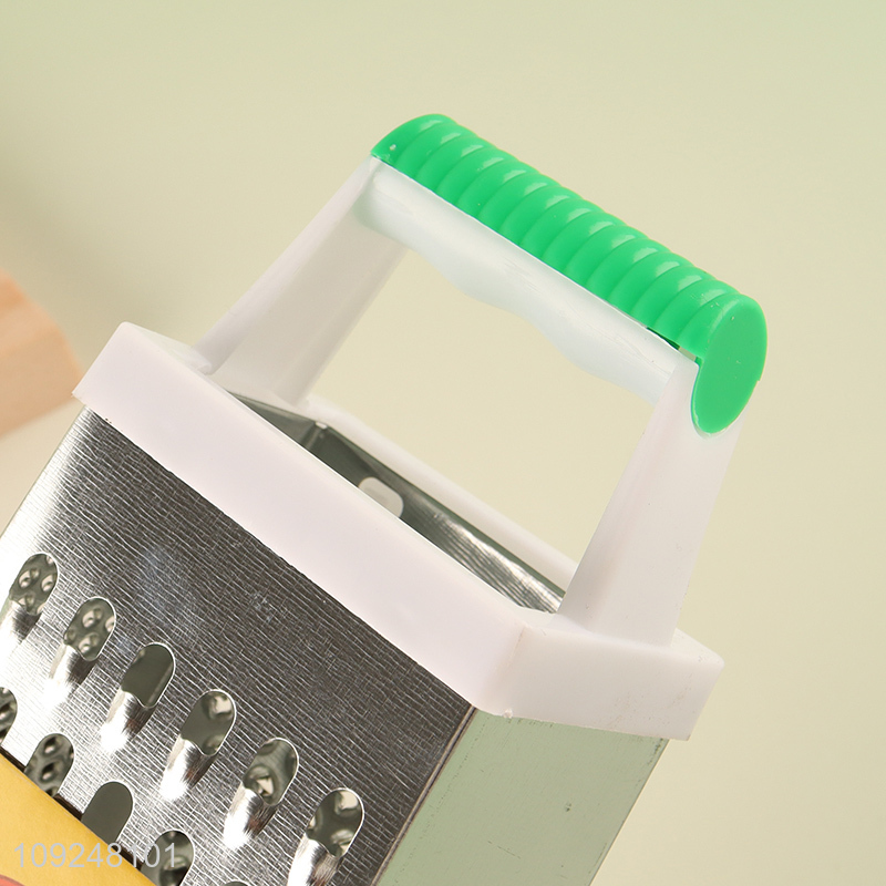 New Arrival Cheese Grater 4-Sided Cheese Box Grater for Vegetables Potatoes Carrots