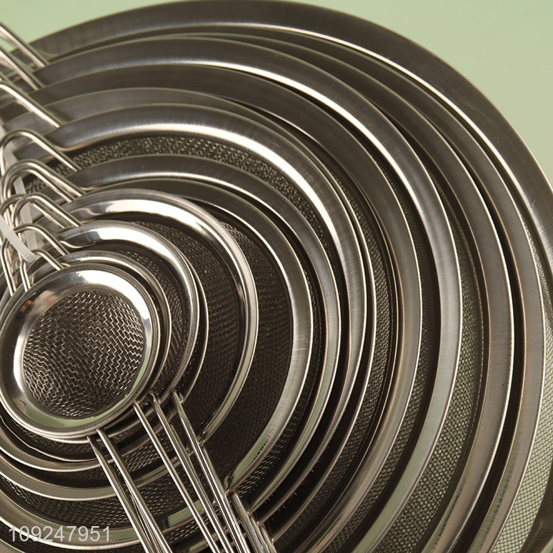 Good Quality Stainless Steel Fine Mesh Strainer Sifter for Kitchen Flour Baking