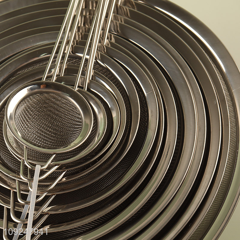 New Arrival Stainless Steel Fine Mesh Strainer Sifter for Kitchen Rice Juice