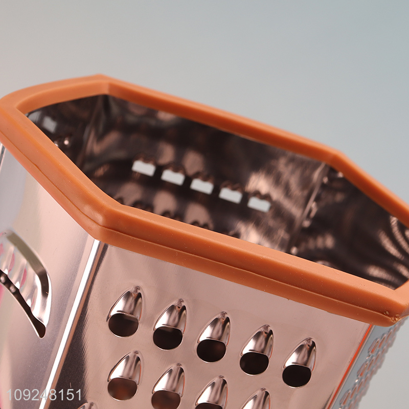 Factory Price Cheese Grater Stainless Iron 6 Sides Cheese Box Grater Kitchen Tools