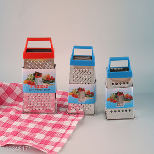 Factory Supply Cheese Grater 4-Sided Box Grater for Vegetables Potatoes Kitchen