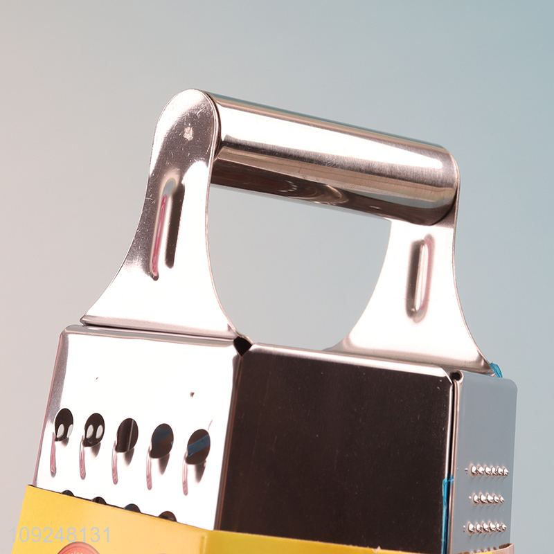 High Quality Cheese Grater Non-Slip 6 Sides Box Grater for Vegetables Potatoes Ginger