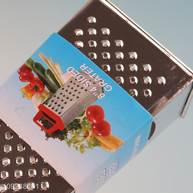 Factory Supply Cheese Grater 4-Sided Box Grater for Vegetables Potatoes Kitchen
