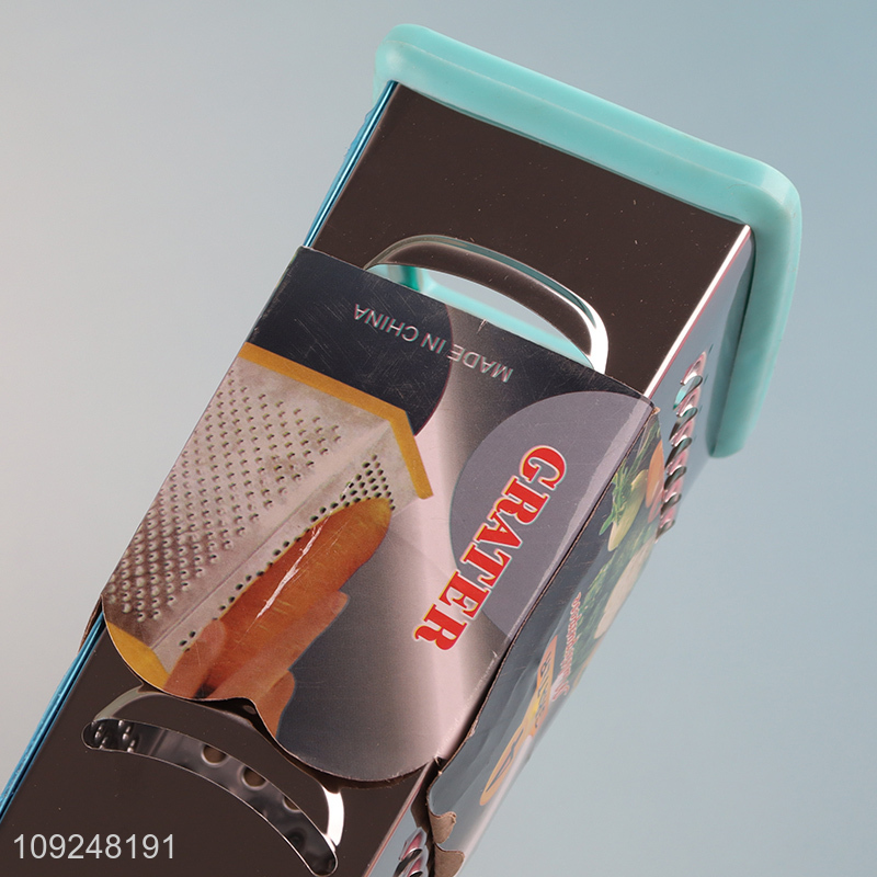 Good Quality Cheese Grater Stainless Iron 4-Sided Box Grater Kitchen Gadgets Tools