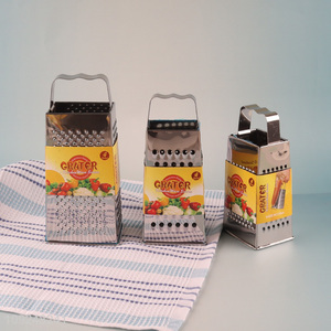 China Imports Cheese Grater Stainless Iron 4 Sides Cheese Box Grater Kitchen Tools