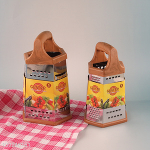 Factory Price Cheese Grater Stainless Iron 6 Sides Cheese Box Grater Kitchen Tools