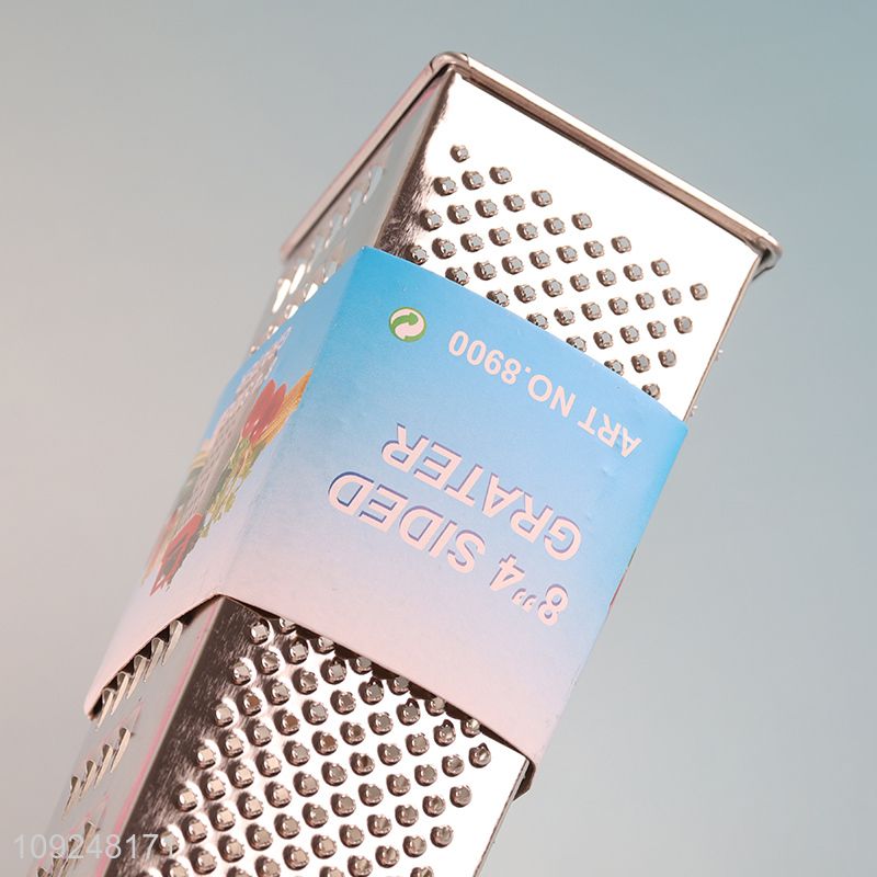 Factory Supply Cheese Grater 4-Sided Box Grater for Vegetables Potatoes Kitchen