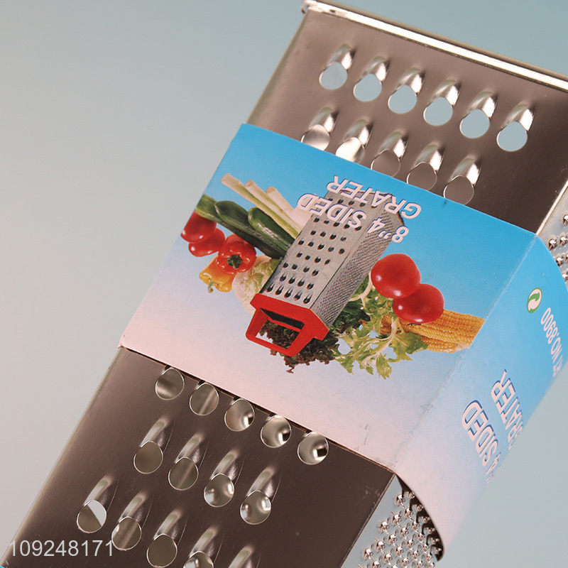 Factory Supply Cheese Grater 4-Sided Box Grater for Vegetables Potatoes Kitchen
