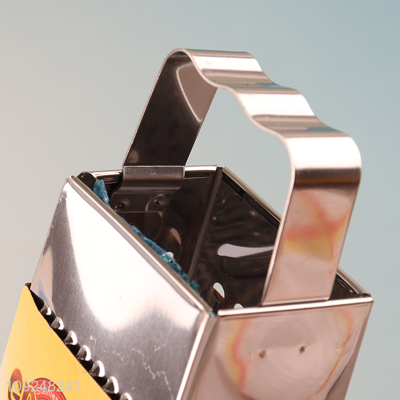 China Imports Cheese Grater Stainless Iron 4 Sides Cheese Box Grater Kitchen Tools