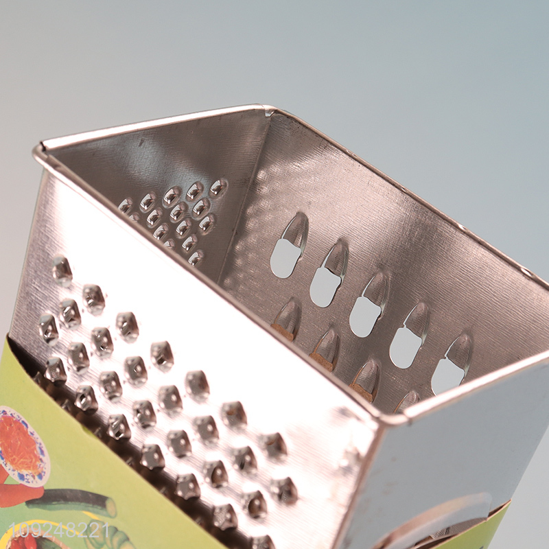 New Product Cheese Grater Non-Slip 4 Sides Box Grater for Vegetables Potatoes Ginger