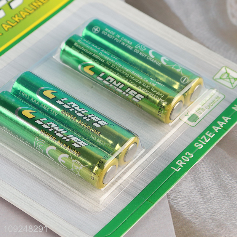 Hot Selling 1.5V LR03 AAA Battery Triple A Alkaline Zinc-Manganese Battery
