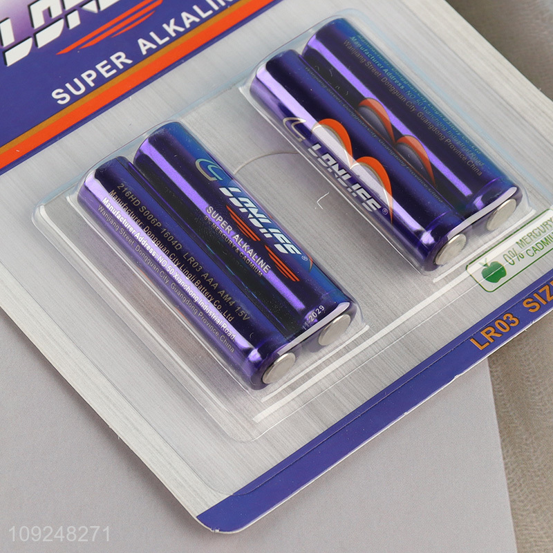 New Arrival 1.5V LR03 AAA Battery Triple A Alkaline Zinc-Manganese Battery