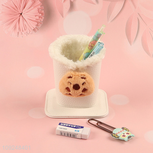 China supplier desktop cartoon stationery storage pen holder for sale