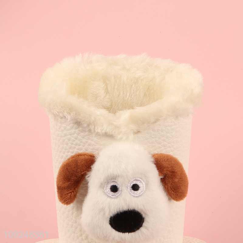 Hot selling cartoon puppy desktop stationery storage pen holder wholesale