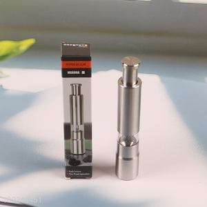 Factory price home kitchen stainless steel pepper spice mill for sale