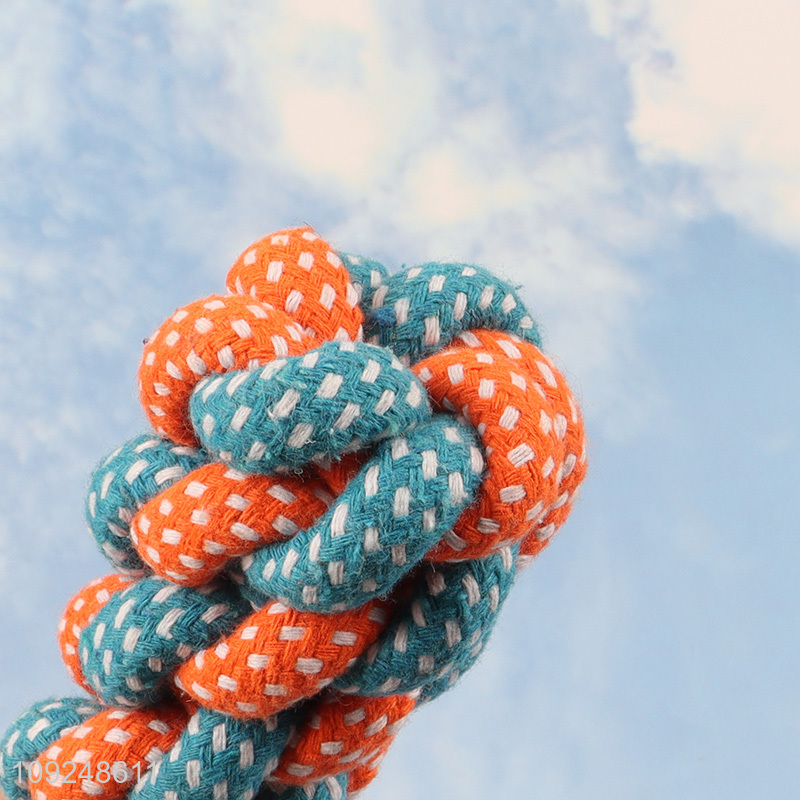 Yiwu market pet dog cotton rope chew toys teeth cleaning toys for sale