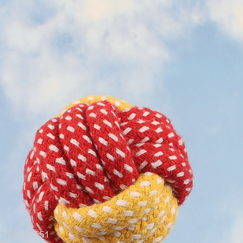 Popular products bite-resistant pet dog cotton rope chew toys training toys for sale