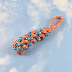 Yiwu market pet <em>dog</em> cotton rope chew <em>toys</em> teeth cleaning <em>toys</em> for sale