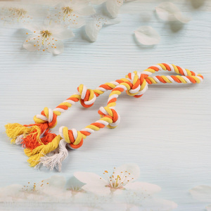 Good selling pet <em>dog</em> bite-resistant cotton rope chew <em>toys</em> teething <em>toys</em> wholesale