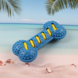 China factory bone shape bite-resistant pet <em>dog</em> chew <em>toys</em> teething <em>toys</em>
