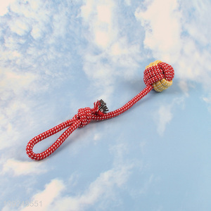 Popular products bite-resistant pet <em>dog</em> cotton rope chew <em>toys</em> training <em>toys</em> for sale