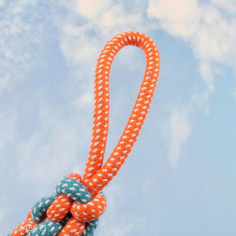 Yiwu market pet dog cotton rope chew toys teeth cleaning toys for sale