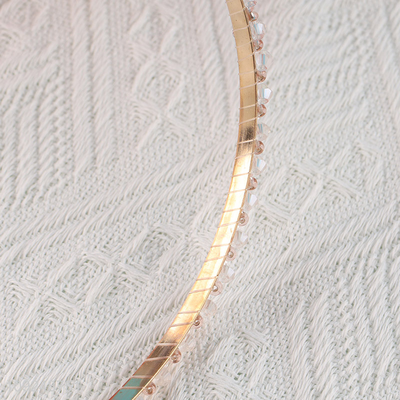 Factory Supply Beaded Headband Fashion Non-Slip Hair Hoop Hair Accessories