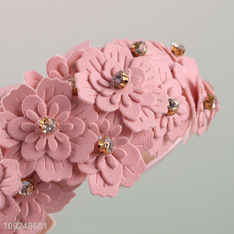 New Arrival Flower Headband Fashion Non-Slip Hair Hoop Hair Accessories