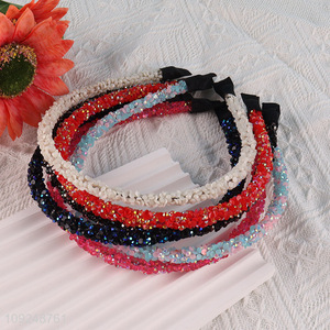 Online Wholesale Glitter Headband Fashion Hairband Sparkly Headband for Women