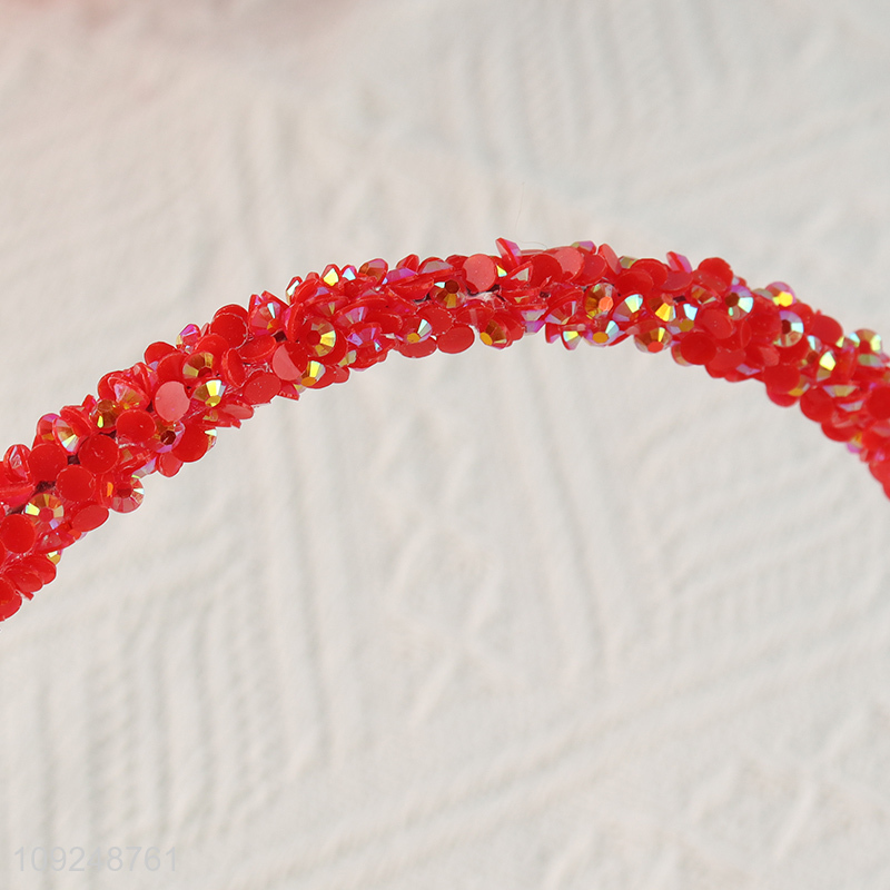 Online Wholesale Glitter Headband Fashion Hairband Sparkly Headband for Women