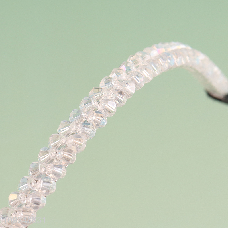 China Imports Beaded Headband Fashion Hair Hoop Elegant Headband for Women