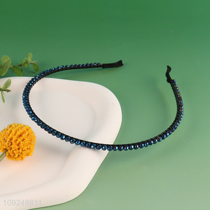 New Product Thin Beaded Headband Fashion Hair Hoop for Women and Girls