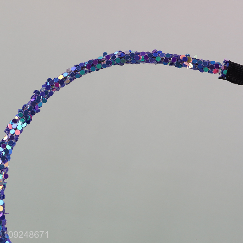 Online Wholesale Glitter Headband Fashion Elegant Hair Hoop for Women & Girls