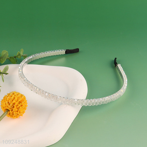 China Imports Beaded Headband Fashion Hair Hoop Elegant Headband for Women