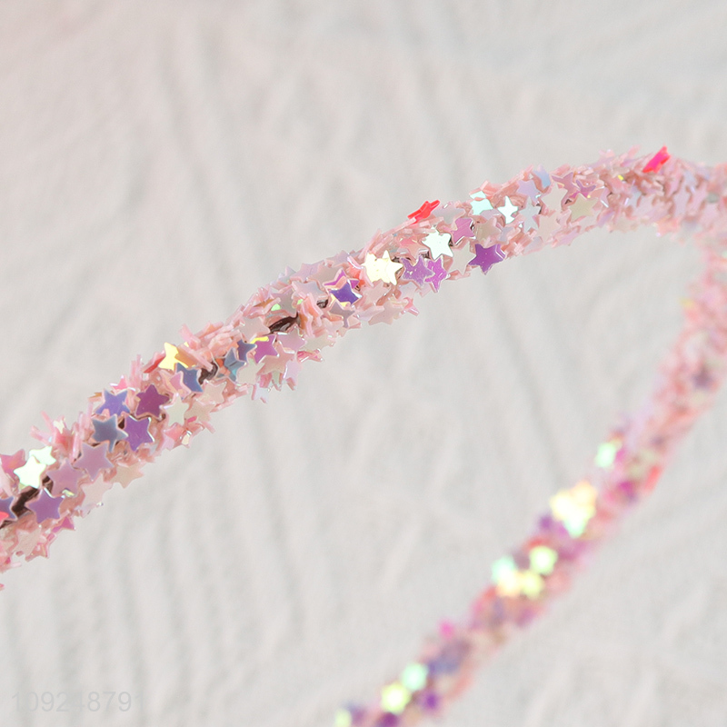 Hot Selling Glitter Headband Fashion Bling Headband Elegant Hair Hoop
