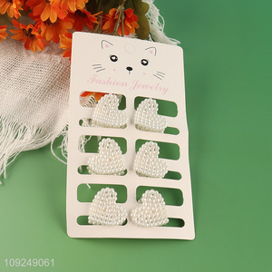 Hot Selling 6PCS Pearl Hair Claw Clips Pearl Hair Clips Hair Accessories